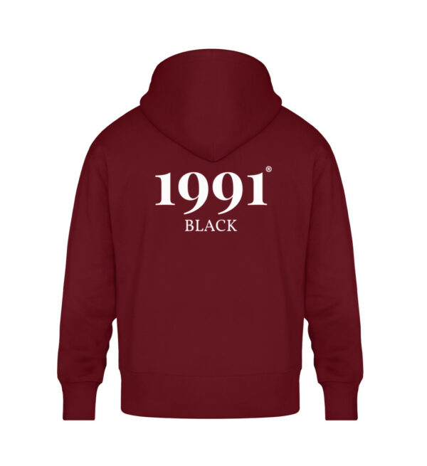1991 Black Hoodie - Unisex Oversized Organic Hoodie-6974