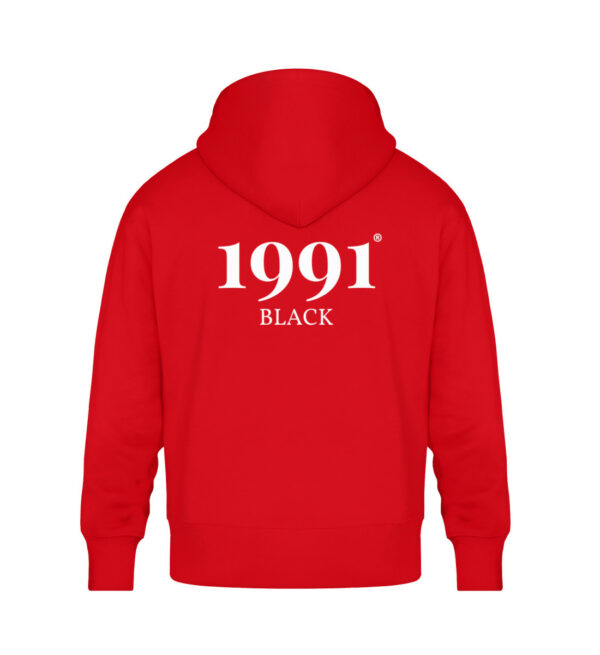 1991 Black Hoodie - Unisex Oversized Organic Hoodie-6973