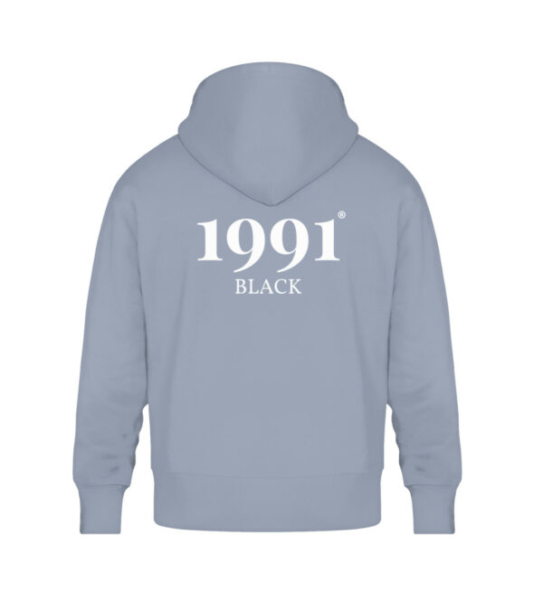 1991 Black Hoodie - Unisex Oversized Organic Hoodie-7086