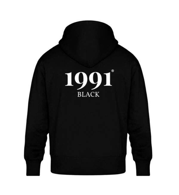 1991 Black Hoodie - Unisex Oversized Organic Hoodie-16