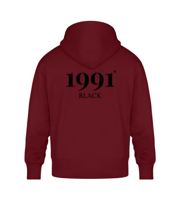 1991 Black - Unisex Oversized Organic Hoodie-6974