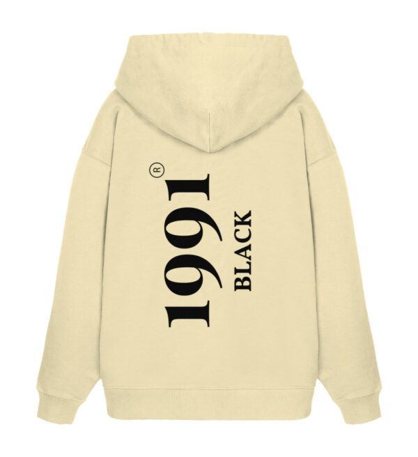 1991 BLACK - Unisex Oversized Organic Hoodie 2.0-7052
