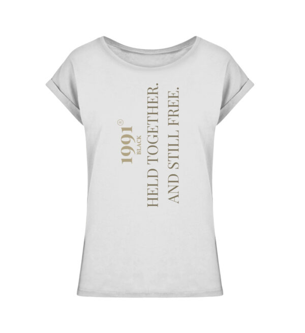 82 - Ladies Extended Shoulder Tee-6961