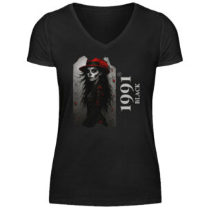 124 - V-Neck Damenshirt-16